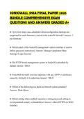 SONICWALL SNSA FINAL PAPER 2026 BUNDLE COMPREHENSIVE EXAM QUESTIONS AND ANSWERS GRADED A&plus;