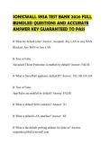 SONICWALL SNSA TEST BANK 2026 FULL BUNDLED QUESTIONS AND ACCURATE ANSWER KEY GUARANTEED TO PASS