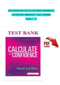 TEST BANK for Calculate With Confidence 8th Edition by Deborah Gray Morris All Chapters 1-24 &vert; All Chapters With Answers and Rationals&vert;&vert; Complete Guide A&plus;&period;