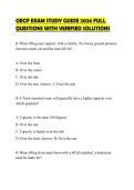 OECP EXAM STUDY GUIDE 2026 FULL QUESTIONS WITH VERIFIED SOLUTIONS