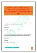 CHAPTER 3&colon; ENVIRONMENTAL INFLUENCES ON HRM EXAM QUESTIONS AND ANSWERS GRADED A&plus; 2026