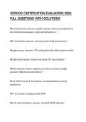 SOPHOS CERTIFICATION EVALUATION 2026 FULL QUESTIONS WITH SOLUTIONS