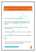 CHL IAHCSMM EXAM QUESTIONS AND ANSWERS GRADED A&plus; 2026