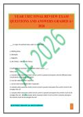 YEAR 3 IEC FINAL REVIEW EXAM QUESTIONS AND ANSWERS GRADED A&plus; 2026