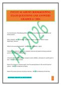INTUIT ACADEMY BOOKKEEPING EXAM QUESTIONS AND ANSWERS GRADED A&plus; 2026