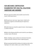 SOS MECHANIC CERTIFICATION EXAMINATION TEST 2026 FULL SOLUTIONS QUESTIONS AND ANSWERS