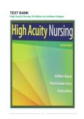 Test Bank for High-Acuity Nursing 7th Edition by Kathleen Wagner &vert; Guide A&plus;