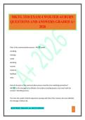 MKTG 3310 EXAM 4 WOLTER AUBURN QUESTIONS AND ANSWERS GRADED A&plus; 2026