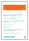 PRINCIPLES OF MARKETING &lpar;MKTG 3310&rpar; - EXAM 1 QUESTIONS AND ANSWERS GRADED A&plus; 2026