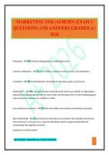 MARKETING 3310 &lpar;AUBURN&rpar; EXAM 1 QUESTIONS AND ANSWERS GRADED A&plus; 2026