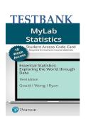 Test Bank for Essential Statistics&colon; Exploring the World Through Data&comma; 3rd Edition by Robert N&period; Gould&comma; Colleen Ryan&comma; & Rebecca Wong