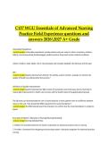 WGU C157 Essentials of Advanced Nursing Practice Field Experience&comma; 2026&sol;2027 &ndash; Questions and Verified Answers&comma; A&plus; GradeWGU C157 Essentials of Advanced Nursing Practice Field Experience &ndash; Practice Questions & Answers &lpar;2026&sol;2027&rpar;