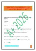 MHA705 EXAM 1 QUESTIONS AND ANSWERS GRADED A&plus; 2026