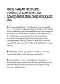 SOUTH CAROLINA SEPTIC TANK CONTRACTOR EXAM SCRIPT 2026 COMPREHENSIVE STUDY GUIDE WITH SOLVED Q&A