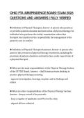 OHIO PTA JURISPRUDENCE BOARD EXAM 2026  QUESTIONS AND ANSWERS &vert; FULLY VERIFIED 