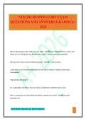 NUR 203 RESPIRATORY EXAM QUESTIONS AND ANSWERS GRADED A&plus; 2026
