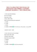 WGU C214 PRACTICE TEST EXAM &vert; 125 QUESTIONS AND CORRECT ANSWERS &vert; ALREADY GRADED A&plus; &vert; NEW UPDATE 2026 