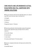 OHIO HEALTH AND LIFE INSURANCE ACTUAL EXAM PAPER 2026 FULL QUESTIONS WITH VERIFIED SOLUTIONS