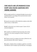 OHIO HEALTH AND LIFE INSURANCE EXAM SCRIPT 2026 SOLVED QUESTIONS WITH VERIFIED ANSWERS