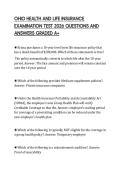 OHIO HEALTH AND LIFE INSURANCE EXAMINATION TEST 2026 QUESTIONS AND ANSWERS GRADED A&plus;