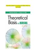 Test Bank&colon; Theoretical Basis for Nursing &lpar;5th Edition&rpar; &ndash; Melanie McEwen & Evelyn M&period; Wills