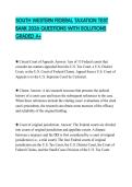 SOUTH WESTERN FEDERAL TAXATION TEST BANK 2026 QUESTIONS WITH SOLUTIONS GRADED A&plus;