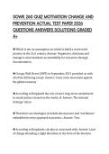 SOWK 260 QUIZ MOTIVATION CHANGE AND PREVENTION ACTUAL TEST PAPER 2026 QUESTIONS ANSWERS SOLUTIONS GRADED A&plus;