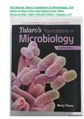 Test Bank for Talaro's Foundations in Microbiology&comma; 12th Edition by Barry Chess and Kathleen Park Talaro &lpar;McGraw-Hill&rpar; &vert; ISBN&colon; 9781265739362 &vert; Chapters 1-27 &vert; All Chapters 