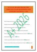 NJ STATE BOARD PROMETRIC WRITTEN EXAM QUESTIONS AND ANSWERS GRADED A&plus; 2026