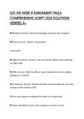 LEG 100 WEEK 8 ASSIGNMENT PAULA COMPREHENSIVE SCRIPT 2026 SOLUTIONS VERIFIED A&plus;