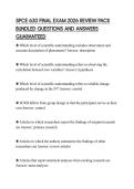 SPCE 630 FINAL EXAM 2026 REVIEW PACK BUNDLED QUESTIONS AND ANSWERS GUARANTEED