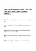 OHIO LEAD RISK ASSESSOR STATE EXAM 2026 QUESTIONS WITH CORRECT ANSWERS GRADED A&plus;