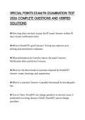 SPECIAL POINTS EXAM PA EXAMINATION TEST 2026 COMPLETE QUESTIONS AND VERIFIED SOLUTIONS