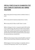 SPECIAL POINTS EXAM PA EXAMINATION TEST 2026 COMPLETE QUESTIONS AND VERIFIED SOLUTIONS