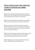 SPECIAL POINTS EXAM PA FINAL PAPER 2026 COMPLETE QUESTIONS AND VERIFIED SOLUTIONS