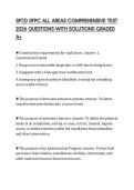 SP&Emacr; D SFPC ALL AREAS COMPREHENSIVE TEST 2026 QUESTIONS WITH SOLUTIONS GRADED A&plus;
