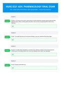 NURS 6521 Adv&period; Pharmacology Final Exam 190&plus; &lpar;Latest 2025-2026 Edition&rpar; 100&percnt; Verified Q&A &plus; Answer Key Solutions