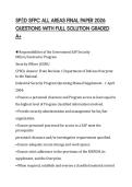 SP&Emacr; D SFPC ALL AREAS FINAL PAPER 2026 QUESTIONS WITH FULL SOLUTION GRADED A&plus;