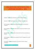 NSG 444 EXAM 3 QUESTIONS AND ANSWERS GRADED A&plus; 2026