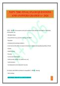 NSPN 7200&colon; FINAL EXAM QUESTIONS AND ANSWERS GRADED A&plus; 2026