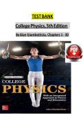 Test Bank&colon; College Physics &lpar;5th Edition&rpar; &ndash; Alan Giambattista