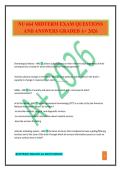 NU 664 MIDTERM EXAM QUESTIONS AND ANSWERS GRADED A&plus; 2026