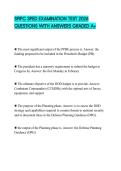 SPIPC SPED EXAMINATION TEST 2026 QUESTIONS WITH ANSWERS GRADED A&plus;