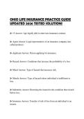 OHIO LIFE INSURANCE PRACTICE GUIDE  UPDATED 2026 TESTED SOLUTIONS