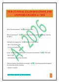 NUR 172 FINAL EXAM QUESTIONS AND ANSWERS GRADED A&plus; 2026