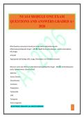 NU 614 MODULE ONE EXAM QUESTIONS AND ANSWERS GRADED A&plus; 2026