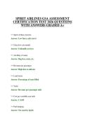 SPIRIT AIRLINES GSA ASSESSMENT CERTIFICATION TEST 2026 QUESTIONS WITH ANSWERS GRADED A&plus;