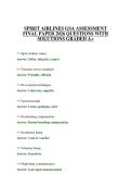 SPIRIT AIRLINES GSA ASSESSMENT FINAL PAPER 2026 QUESTIONS 