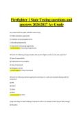 Firefighter 1 State Testing &ndash; Questions and Answers 2026&sol;2027 &ndash; A&plus; Grade&vert;Firefighter I &ndash; State Testing Prep &lpar;All Chapters&rpar;  
