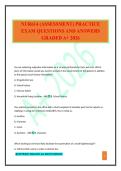 NUR614 &lpar;ASSESSMENT&rpar; PRACTICE EXAM QUESTIONS AND ANSWERS GRADED A&plus; 2026